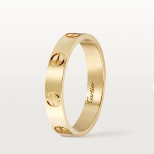 Authentic Cartier Love Wedding Band Yellow Gold